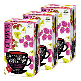 Cupper Frchtetee Cranberry & Himbeere Bio_small