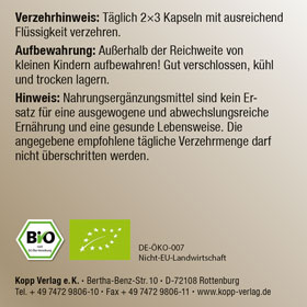 Kopp Vital  Bio-Schwarzkmmell / 250 mg / 300 Kapseln_small03