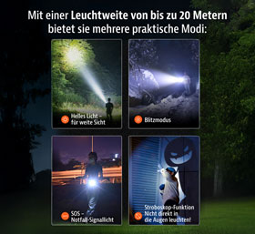 Smartwatch fr Fitness & Gesundheit mit Taschenlampe_small01