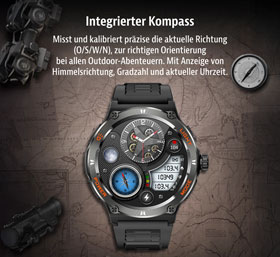 Smartwatch fr Fitness & Gesundheit mit Taschenlampe_small02