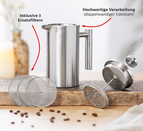 Edelstahl-Kaffeebereiter - French Press_small01