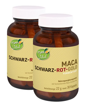 Kopp Vital   Maca Schwarz-Rot-Gold fermentiert / 640 mg / 30 Kapseln_small