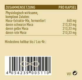 Kopp Vital   Maca Schwarz-Rot-Gold fermentiert / 640 mg / 30 Kapseln_small03