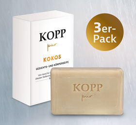  Kopp pur Kokos Gesichts- und Krperseife _small