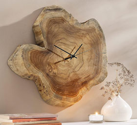 Wanduhr aus Teakholz_small