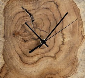 Wanduhr aus Teakholz_small01