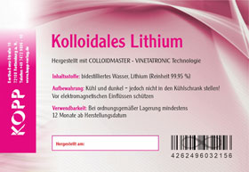 Kolloidales Lithium Konzentration 200 ppm / 2 mg Lithium je 10 ml / hochrein_small02