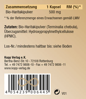 Kopp Vital   Bio-Haritaki / 500 mg / 120 Kapseln_small02