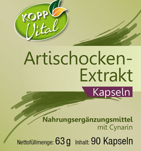 Kopp Vital   Artischocken-Extrakt / 600 mg / 90 Kapseln_small01