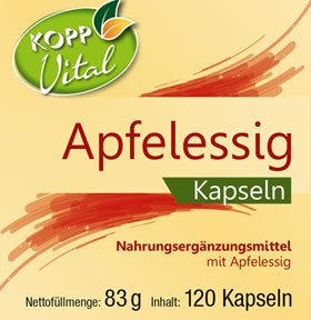 Kopp Vital   Apfelessig / 570 mg / 120 Kapseln_small01