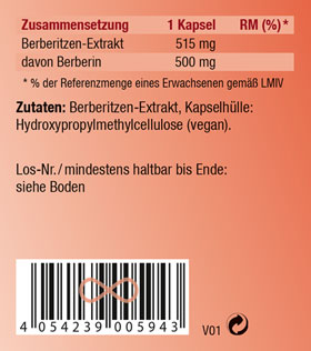 Kopp Vital   Berberin / 500 mg / 90 Kapseln_small03