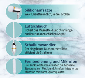 Luftschlauch-Headset mit Klinkenanschluss - Wie neu_small04