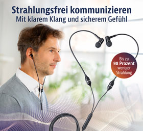 Luftschlauch-Headset mit Klinkenanschluss - Wie neu_small01