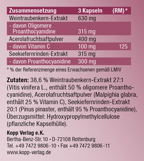 Kopp Vital   OPC Komplex / 105 mg / 180 Kapseln_small02