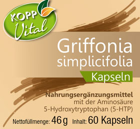 Kopp Vital   Griffonia simplicifolia / 5-HTP / 600 mg / 60 Kapseln_small01