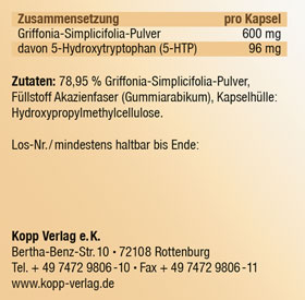 Kopp Vital   Griffonia simplicifolia / 5-HTP / 600 mg / 60 Kapseln_small02