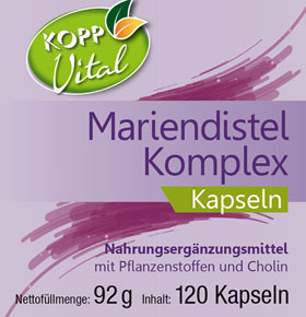 Kopp Vital   Mariendistel Komplex / 120 Kapseln / hochdosiert / Artischocken-Extrakt / Lwenzahnwurzel / Cholin_small01