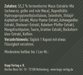 Kopp Vital   Maca fr Mnner fermentiert / 475 mg / 30 Kapseln_small02