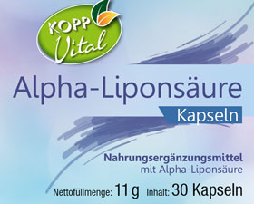 Kopp Vital   Alpha-Liponsure / 150 mg / 30 Kapseln_small01