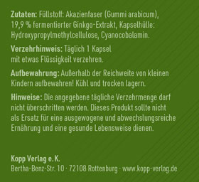 Kopp Vital   Ginkgo fermentiert / 75 mg / 30 Kapseln_small02