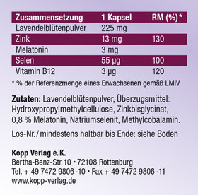 Kopp Vital   Melatonin Dual Plus / 3 mg / 90 Kapseln_small02