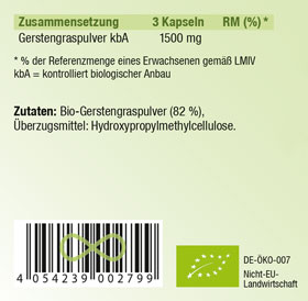 Kopp Vital   Bio-Gerstengras / 500 mg / 120 Kapseln_small02