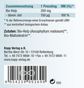 Kopp Vital   Jod aus Bio-Kelp / 150 g / 365 Presslinge_small02