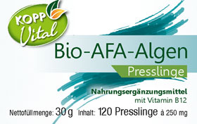 Kopp Vital   Bio-AFA-Algen / 250 mg / 120 Presslinge_small01