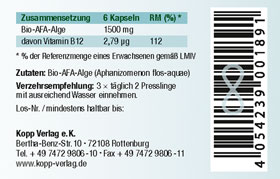 Kopp Vital   Bio-AFA-Algen / 250 mg / 120 Presslinge_small03