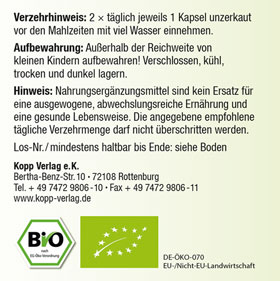 Kopp Vital   Bio-Bambus Silicium / 120 Kapseln_small03