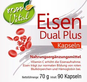 Kopp Vital   Eisen Dual Plus / 13 mg / 90 Kapseln_small01