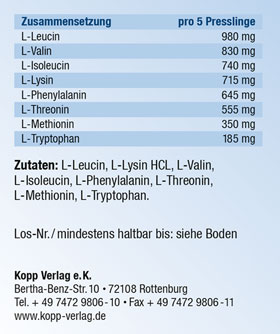 Kopp Vital   Amino opti-8 / Master Amino Acid Pattern (MAP) / 150 Presslinge _small02