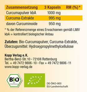 Kopp Vital   Curcuma / 316 mg / 90 Kapseln_small02