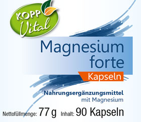 Kopp Vital   Magnesium forte / 165 mg / 90 Kapseln_small01