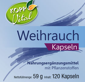 Kopp Vital   Weihrauch / 250 mg / 120 Kapseln_small01