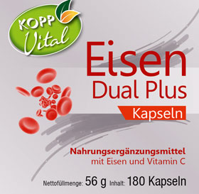 Kopp Vital� Eisen Dual Plus / 20 mg / 180 Kapseln_small01
