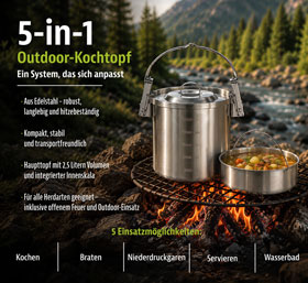5-in-1 Outdoor-Kochtopf aus Edelstahl_small01