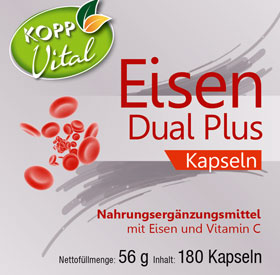Kopp Vital� Eisen Dual Plus / 20 mg / 180 Kapseln_small01