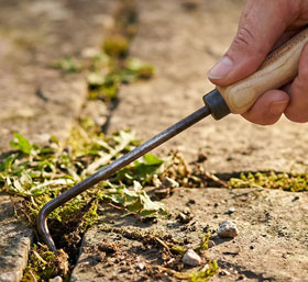 Krumpholz Giersch-J�ter und Kleinfugenreiniger mit Eschengriff_small