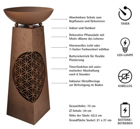LED-Pflanzs�ule �Blume des Lebens�_small01