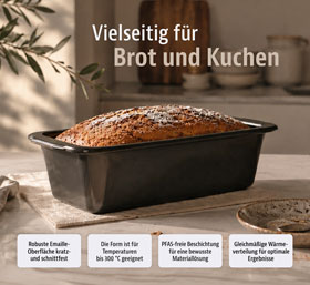 Städter Kastenbackform EMAILLE - mit Gratis-Geschirrtuch_small01