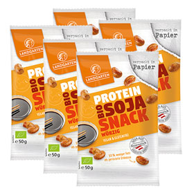 5er-Pack Landgarten Bio Protein Soja Snack - w�rzig_small