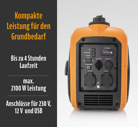 Notstromgenerator 2100 Watt mit Digital Display_small01