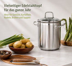 Spargeltopf Profi-Star mit geteiltem Korbeinsatz_small01