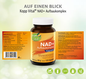 Kopp Vital� NAD+ Aufbaukomplex / 200 mg / 120 Kapseln_small02