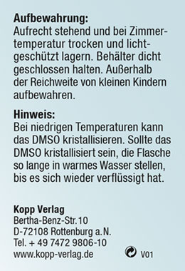 Kopp DMSO 70-prozentig 100 ml / 99,9% rein / Ph. Eur. / Spr�hflasche_small02
