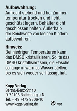 Kopp DMSO 30-prozentig 100 ml / 99,9% rein / Ph. Eur. / Pipettenflasche_small02