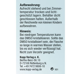 Kopp DMSO 50-prozentig 100 ml / 99,9 % rein / Ph. Eur. / Pipettenflasche_small02