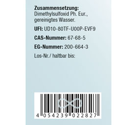 Kopp DMSO 50-prozentig 100 ml / 99,9 % rein / Ph. Eur. / Pipettenflasche_small03