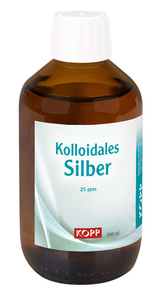 Kolloidales Silber Konzentration 25 ppm / 250 ml / 500 ml / Laborqualität